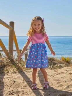 Jojo Maman Bebe JoJo Maman Bébé Pink Strawberry Appliqué Sandals -Jojo Maman Bebe 742202s4