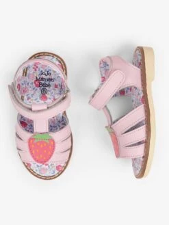 Jojo Maman Bebe JoJo Maman Bébé Pink Strawberry Appliqué Sandals -Jojo Maman Bebe 742202s6