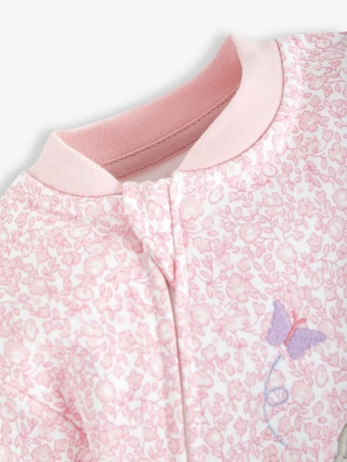 Jojo Maman Bebe JoJo Maman Bébé Pink Mouse Appliqué Zip Sleepsuit 5 Jojo Maman Bebe JoJo Maman Bébé Pink Mouse Appliqué Zip Sleepsuit - Image 3