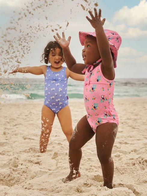 Jojo Maman Bebe JoJo Maman Bébé Toucan Girls' Toucan Print Swimsuit 4 Jojo Maman Bebe JoJo Maman Bébé Toucan Girls' Toucan Print Swimsuit - Image 2