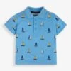 Jojo Maman Bebe JoJo Maman Bébé Blue Boat Embroidered Polo Shirt