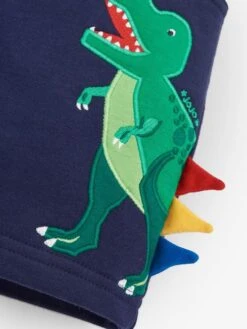 Jojo Maman Bebe JoJo Maman Bébé Navy Kids' Dinosaur Appliqué Shorts -Jojo Maman Bebe 751977s5