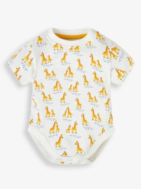 Jojo Maman Bebe JoJo Maman Bébé Rust 2-Piece Giraffe Appliqué Dungarees & Top Set 4 Jojo Maman Bebe JoJo Maman Bébé Rust 2-Piece Giraffe Appliqué Dungarees & Top Set - Image 2