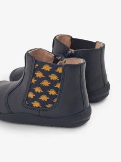 Start-Rite Navy Start-Rite Navy Dino Leather Boots -Jojo Maman Bebe 787471s3
