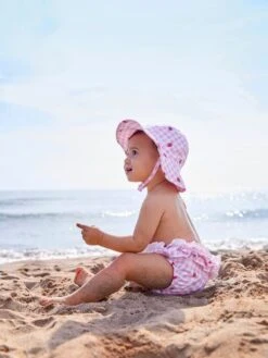 Jojo Maman Bebe JoJo Maman Bébé Gingham Strawberry Print Frilly Swim Nappy -Jojo Maman Bebe 788330s2