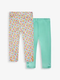 Jojo Maman Bebe JoJo Maman Bébé Cream Apple Print Leggings 2-Pack