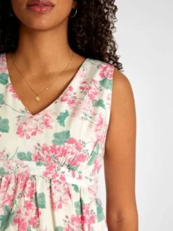 Jojo Maman Bebe JoJo Maman Bébé Floral Hydrangea Print V-Neck Maternity Midi Dress -Jojo Maman Bebe 804952s7