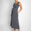 Jojo Maman Bebe JoJo Maman Bébé Navy Breton Maternity & Nursing Maxi Dress -Jojo Maman Bebe 806349s
