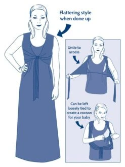 Jojo Maman Bebe JoJo Maman Bébé Navy Breton Maternity & Nursing Maxi Dress -Jojo Maman Bebe 806349s7