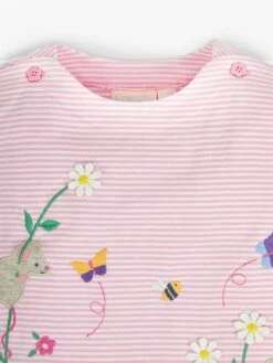 Jojo Maman Bebe JoJo Maman Bébé Pale Pink Stripe Mouse Appliqué T-Shirt 12 Jojo Maman Bebe JoJo Maman Bébé Pale Pink Stripe Mouse Appliqué T-Shirt -Jojo Maman Bebe 815810s5