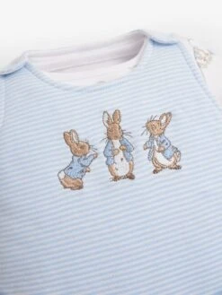 Jojo Maman Bebe JoJo Maman Bébé Blue 2-Piece Peter Rabbit Dungaree Set -Jojo Maman Bebe 8246J4s8