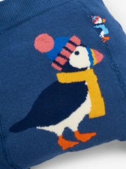 Jojo Maman Bebe JoJo Maman Bébé Indigo Puffin Extra Thick Baby Leggings -Jojo Maman Bebe 8260P9s3