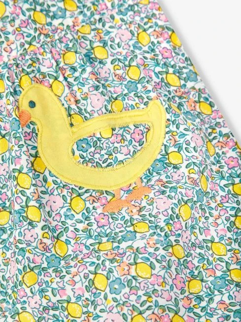 Jojo Maman Bebe JoJo Maman Bébé Lemon Duck Appliqué Ditsy Print Dungarees 5 Jojo Maman Bebe JoJo Maman Bébé Lemon Duck Appliqué Ditsy Print Dungarees - Image 3