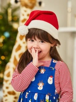 Jojo Maman Bebe JoJo Maman Bébé Red Knitted Father Christmas Hat -Jojo Maman Bebe 8292Z5s3