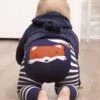 Jojo Maman Bebe JoJo Maman Bébé Fox Navy Stripe Baby Leggings -Jojo Maman Bebe 82T930s