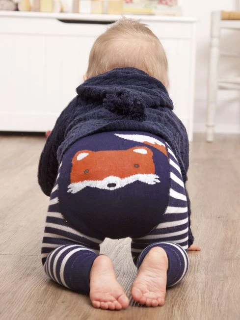 Jojo Maman Bebe JoJo Maman Bébé Fox Navy Stripe Baby Leggings 3 Jojo Maman Bebe JoJo Maman Bébé Fox Navy Stripe Baby Leggings