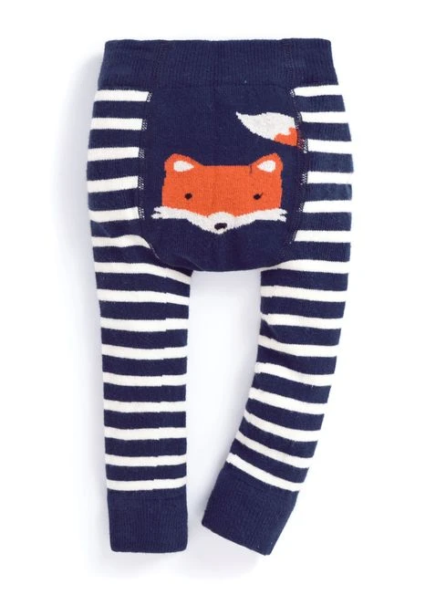 Jojo Maman Bebe JoJo Maman Bébé Fox Navy Stripe Baby Leggings 5 Jojo Maman Bebe JoJo Maman Bébé Fox Navy Stripe Baby Leggings - Image 3