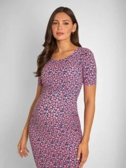 Jojo Maman Bebe JoJo Maman Bébé Pink Floral Print Maternity & Nursing Dress -Jojo Maman Bebe 831429s6