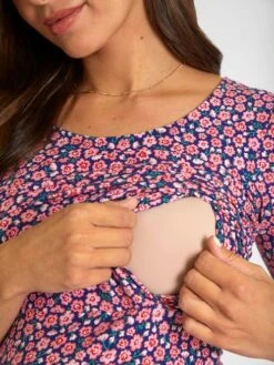 Jojo Maman Bebe JoJo Maman Bébé Pink Floral Print Maternity & Nursing Dress -Jojo Maman Bebe 831429s8