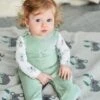 Jojo Maman Bebe JoJo Maman Bébé Green 2-Piece Koala Velour Dungaree Set -Jojo Maman Bebe 8323R7s