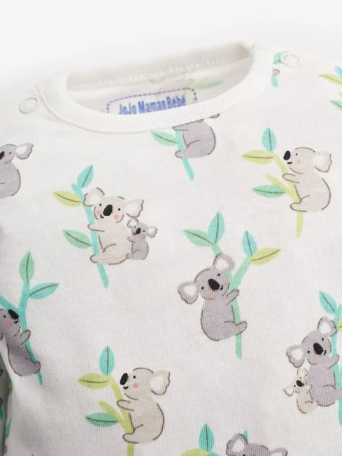 Jojo Maman Bebe JoJo Maman Bébé Green 2-Piece Koala Velour Dungaree Set 7 Jojo Maman Bebe JoJo Maman Bébé Green 2-Piece Koala Velour Dungaree Set - Image 5