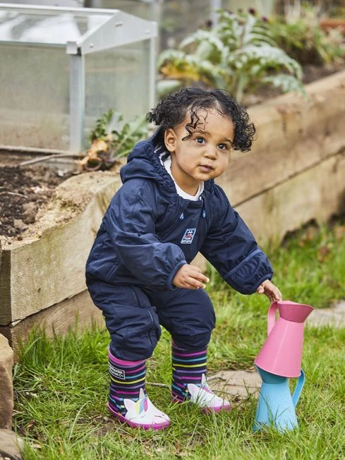 Jojo Maman Bebe JoJo Maman Bébé Navy Waterproof Fleece Lined All-In-One 3 Jojo Maman Bebe JoJo Maman Bébé Navy Waterproof Fleece Lined All-In-One