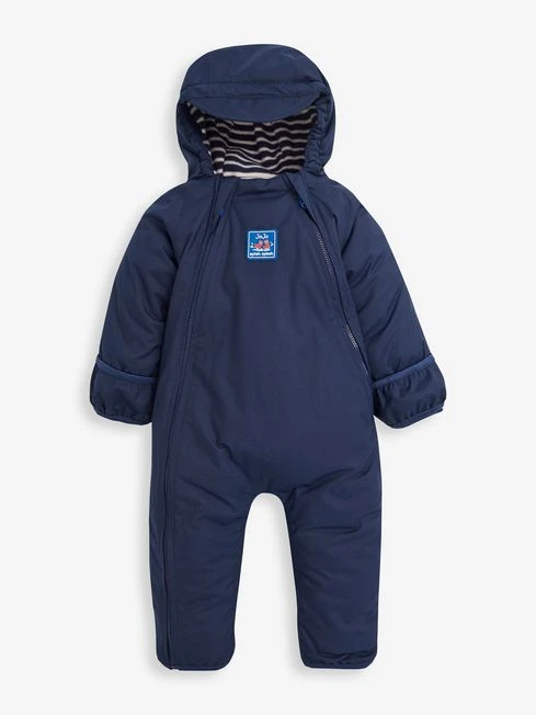 Jojo Maman Bebe JoJo Maman Bébé Navy Waterproof Fleece Lined All-In-One 6 Jojo Maman Bebe JoJo Maman Bébé Navy Waterproof Fleece Lined All-In-One - Image 4