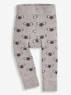 Jojo Maman Bebe JoJo Maman Bébé Marl Grey Grey Koala Extra Thick Baby Leggings -Jojo Maman Bebe 8361R8s2