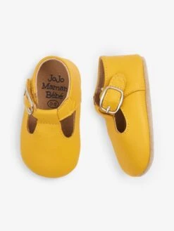 Jojo Maman Bebe JoJo Maman Bébé Mustard Kids' Classic Leather Pre-Walker Shoes -Jojo Maman Bebe 83G442s3