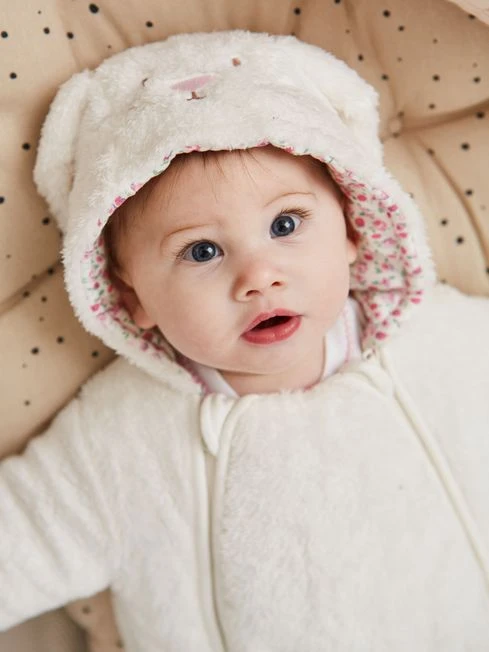 Jojo Maman Bebe JoJo Maman Bébé Cream Bunny Cosy Pramsuit 4 Jojo Maman Bebe JoJo Maman Bébé Cream Bunny Cosy Pramsuit - Image 2