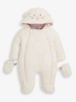 Jojo Maman Bebe JoJo Maman Bébé Cream Bunny Cosy Pramsuit 8 Jojo Maman Bebe JoJo Maman Bébé Cream Bunny Cosy Pramsuit -Jojo Maman Bebe 8457C4s3