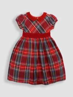 Jojo Maman Bebe JoJo Maman Bébé Red Tartan Party Dress