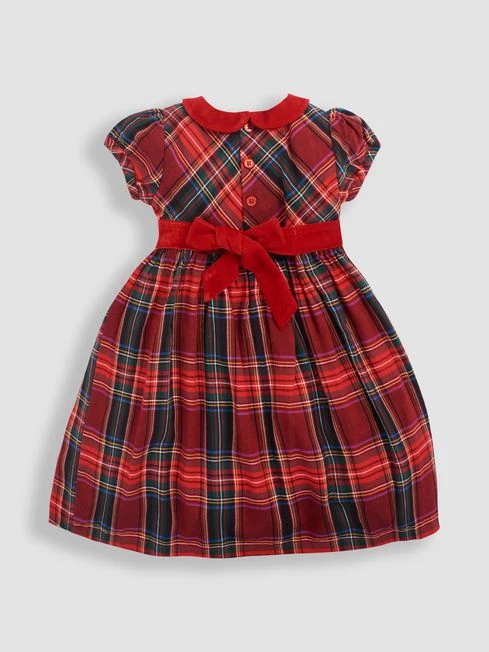 Jojo Maman Bebe JoJo Maman Bébé Red Tartan Party Dress 4 Jojo Maman Bebe JoJo Maman Bébé Red Tartan Party Dress - Image 2