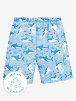 Jojo Maman Bebe JoJo Maman Bébé Shark Print Swim Shorts With Nappy -Jojo Maman Bebe 849487s5