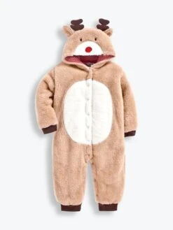 Jojo Maman Bebe JoJo Maman Bébé Fawn Cosy Reindeer Onesie