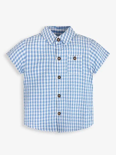 Jojo Maman Bebe JoJo Maman Bébé Blue Gingham Shirt 3 Jojo Maman Bebe JoJo Maman Bébé Blue Gingham Shirt