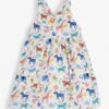 Jojo Maman Bebe JoJo Maman Bébé Cream Safari Print Cross Back Dress -Jojo Maman Bebe 855672s