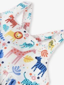 Jojo Maman Bebe JoJo Maman Bébé Cream Safari Print Cross Back Dress -Jojo Maman Bebe 855672s3