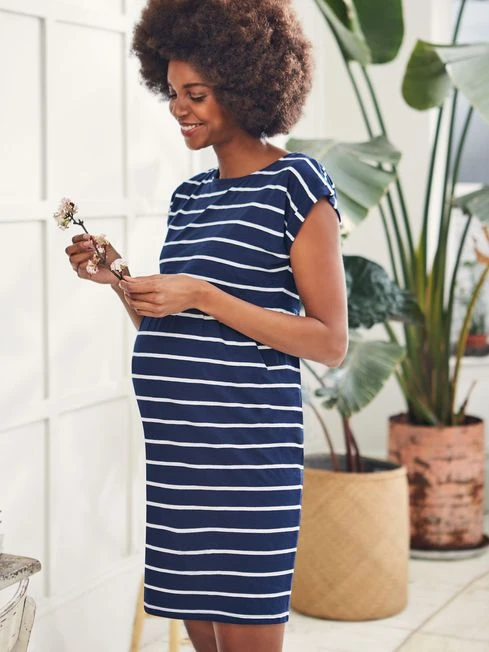 Jojo Maman Bebe JoJo Maman Bébé Navy White Stripe Breton Stripe Maternity & Nursing Slub Tunic 3 Jojo Maman Bebe JoJo Maman Bébé Navy White Stripe Breton Stripe Maternity & Nursing Slub Tunic