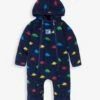 Jojo Maman Bebe JoJo Maman Bébé Navy Boys' Stegosaurus Cosy Polarfleece All-In-One -Jojo Maman Bebe 8577D9s
