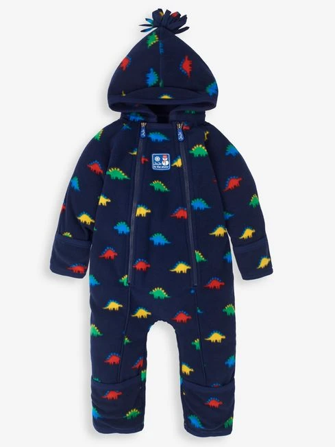 Jojo Maman Bebe JoJo Maman Bébé Navy Boys' Stegosaurus Cosy Polarfleece All-In-One 3 Jojo Maman Bebe JoJo Maman Bébé Navy Boys' Stegosaurus Cosy Polarfleece All-In-One