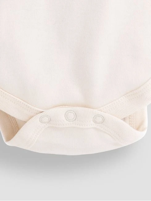 Jojo Maman Bebe JoJo Maman Bébé Ecru Plain Long Sleeve Polo Shirt Bodies 5 Jojo Maman Bebe JoJo Maman Bébé Ecru Plain Long Sleeve Polo Shirt Bodies - Image 3