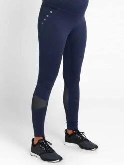Jojo Maman Bebe JoJo Maman Bébé Navy Mesh Panel Perfomance Maternity Workout Leggings