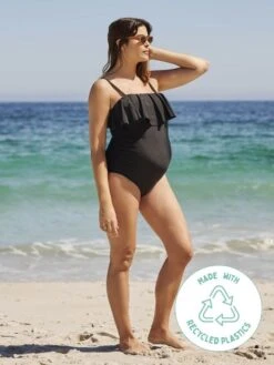Jojo Maman Bebe JoJo Maman Bébé Black Ruffle Maternity Swimsuit 8 Jojo Maman Bebe JoJo Maman Bébé Black Ruffle Maternity Swimsuit -Jojo Maman Bebe 85L779s3