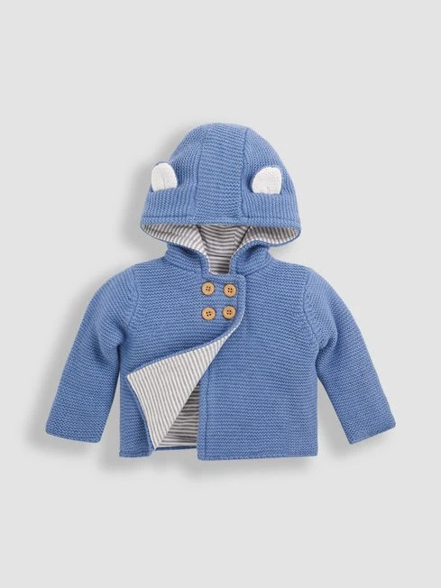Jojo Maman Bebe JoJo Maman Bébé Denim Bear Baby Hooded Cardigan 4 Jojo Maman Bebe JoJo Maman Bébé Denim Bear Baby Hooded Cardigan - Image 2