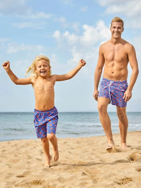 Jojo Maman Bebe JoJo Maman Bébé Crab Boys' No Nappy Swim Shorts 5 Jojo Maman Bebe JoJo Maman Bébé Crab Boys' No Nappy Swim Shorts - Image 3