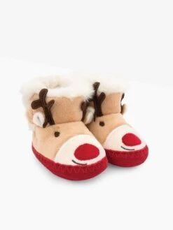 Jojo Maman Bebe JoJo Maman Bébé Fawn Cosy Reindeer Slipper Boots