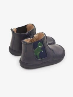 Start-Rite Navy Start-Rite Navy T-Rex Leather Boots -Jojo Maman Bebe 863624s3