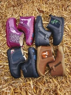 Start-Rite Navy Start-Rite Navy T-Rex Leather Boots -Jojo Maman Bebe 863624s5