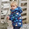 Jojo Maman Bebe JoJo Maman Bébé Dinosaur Navy Dino Waterproof Reversible Jacket 2 Jojo Maman Bebe JoJo Maman Bébé Dinosaur Navy Dino Waterproof Reversible Jacket -Jojo Maman Bebe 8677A9s